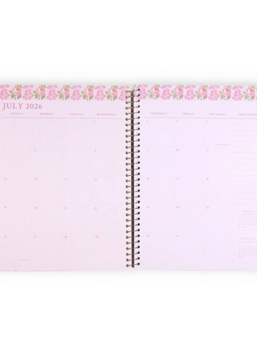 NEW LoveShackFancy x Target Yoobi 2026-2027 Student Planner - Blooming Heirloom